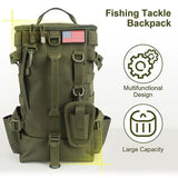 Portable Multifunctional Large Storage Fishing Tackle Box Backpack