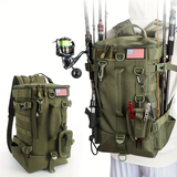 Portable Multifunctional Large Storage Fishing Tackle Box Backpack